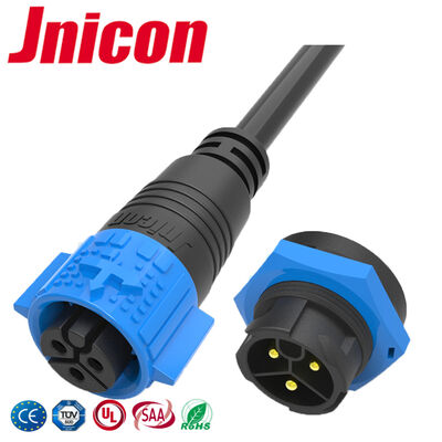 M19 IP67 Sonnenanschlüsse Schnellentladung 3-Pin-Stromanschlüsse Wasserdicht