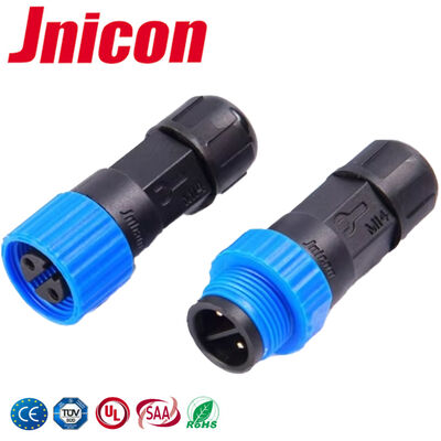 10A M15 2-Pin IP68 Steckverbinder 0,3 - 1,5 mm2 Kabelbereich für Beleuchtungsanlagen