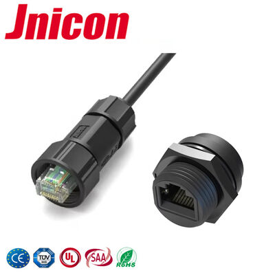 UL PA66 Schraubverschluss Nylon Cat5e M19 RJ45 wasserdicht