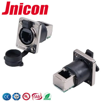 IP44/IP65 Bajonettverschluss Verbindung RJ45 wasserdichtes Steckverbinder Kupferlegierung 500V