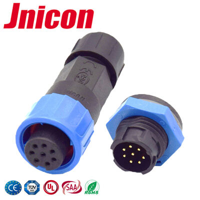 IP68 Push-Lock 8-Pin Wasserdichter Stecker 300V M16 Rundsteckverbinder