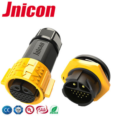 30A M25 IP67 2+20 Pin Waterproof Connector Power Signal Circular Connectors