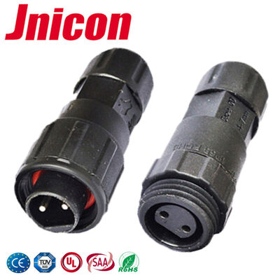 M16 2-Pin-Steckverbinder mit Schnellverschluss -40℃~105℃ 10A 300V Wasserdichter Steckverbinder