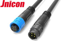 Wasserdichte LED Verbindungsstücke Jnicon-Bajonett-, 4 Pin männlich-weibliche Wechselstrom-Kabel-Verbindungsstücke