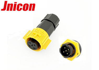 Männlich-weiblicher wasserdichter Netzstecker mit 5 Pin mit Buchsenkontakt-Goldenem überzogen
