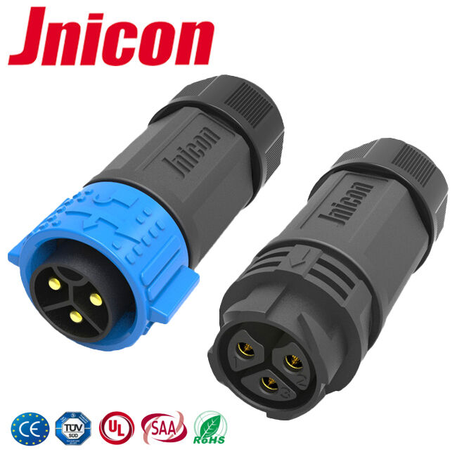 M25 IP67 Wasserdichte Verbindung von Männlich-Weiblich 3-Pin-Hochstromanschlüsse