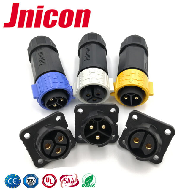 CE approval M25 Waterproof Panel Mount Connector Quick Lock Electrical Power Connectors