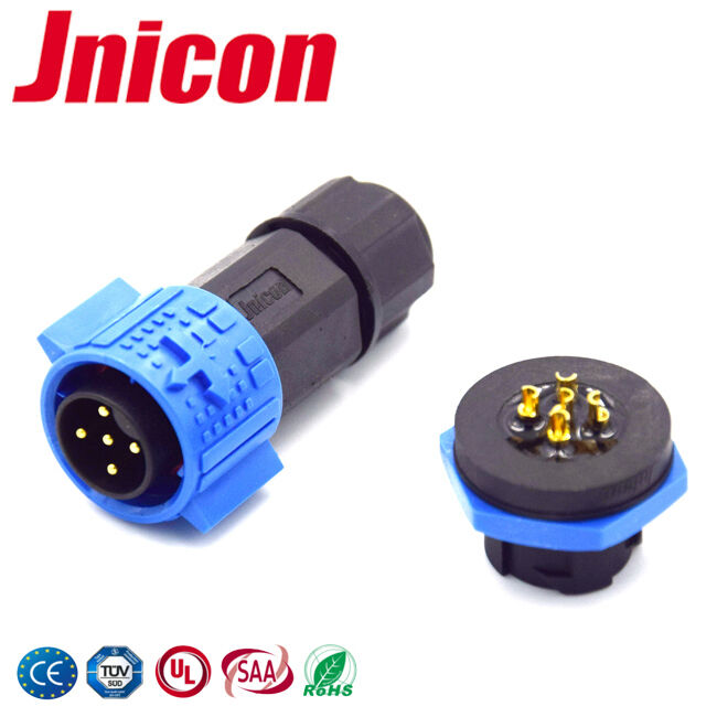 5A IP67 M19 5 Pins Wasserdichtes Steckverbinder Draht zum Brett Kreislauf IP67 Stromanschlüsse