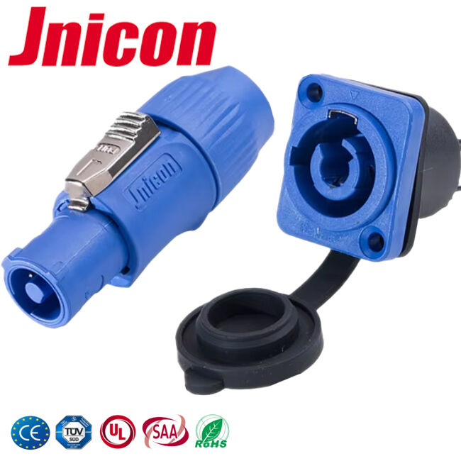 20A IP65 Plastic Plug and Socket, High Performance Corrosion Resistant Easy Assembly Connector