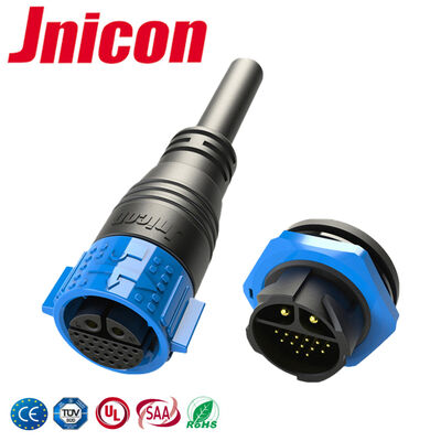 M25 Messing-Goldplattierte wasserdichte Steckdose Multi-Pin 22-Pin-Signal-Stromanschlüsse