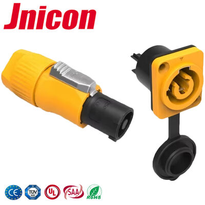 Jnicon 20A wasserdichtes elektrisches Steckverbinder IP65 Powercon Kunststoffwasserdichte Steckdose