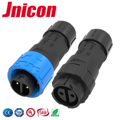 M16 10A 2-Pin IP68-Steckverbinder 300V elektrische männliche und weibliche Schnellverbinder